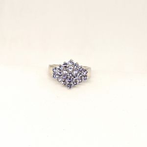 Tanzanite ring, Sterling silver